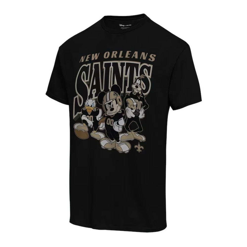 Mens Junk Food Black New Orleans Saints Disney Mickey